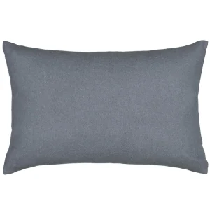 Kussen grijsblauw, alpacawol, langwerpig; Elvang Classic Grey Blue
