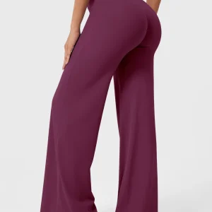 CurveFlex | Hoge Taille Straight-Leg Legging - Zwarte kers
